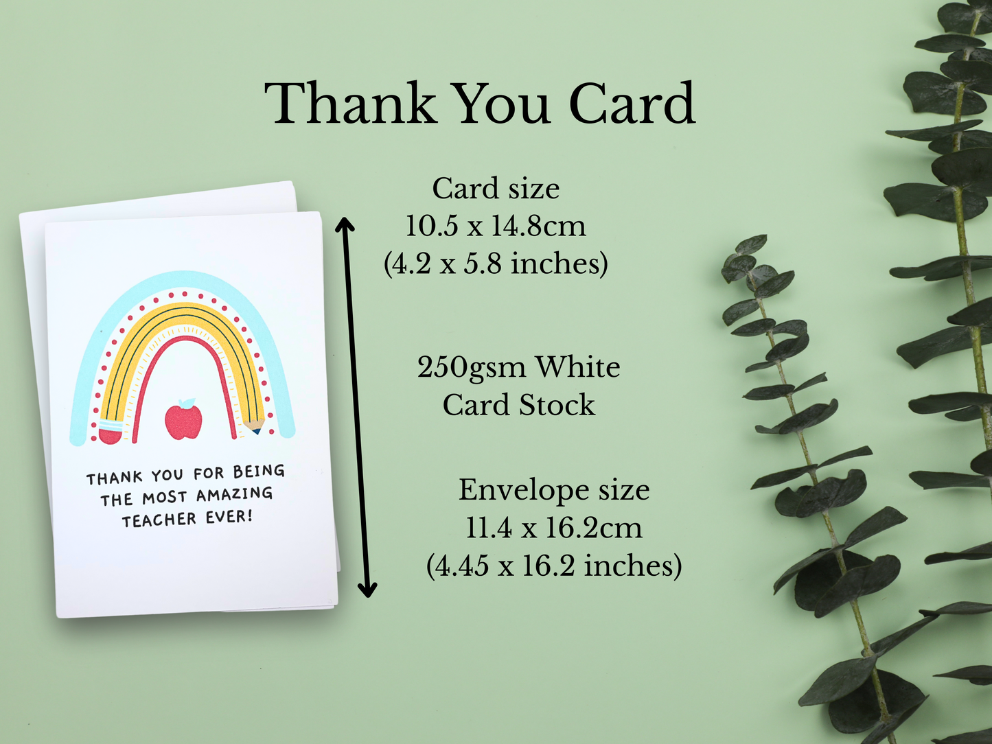 Teacher Gift Set – Keyring & Thank You Card